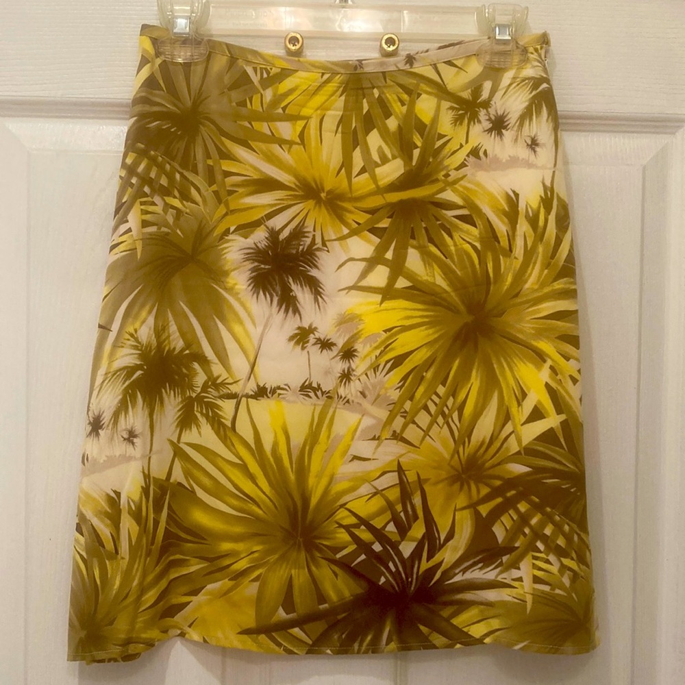 Tommy Bahama Vintage Palm Tree Print Mini Skirt